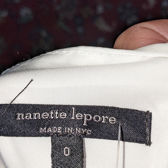 NEW Nanette Lepore Mi Amour Sheath Dress Embroidered Lace Overlay Size 0 - Picture 4 of 6